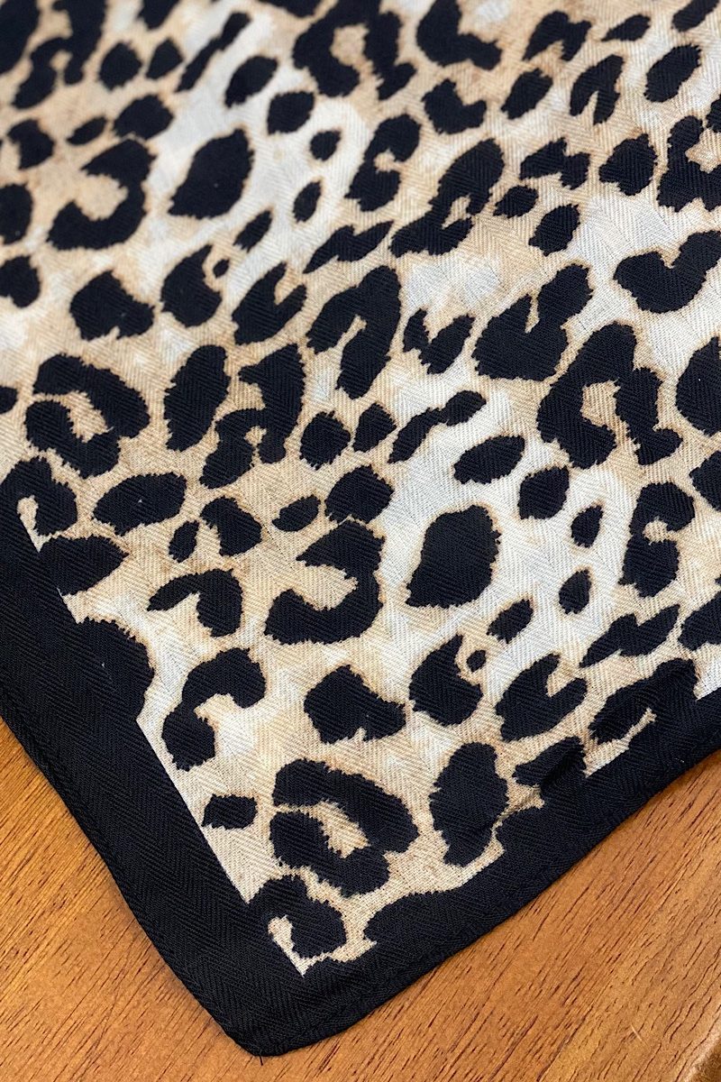 Bandana Black Leopardo