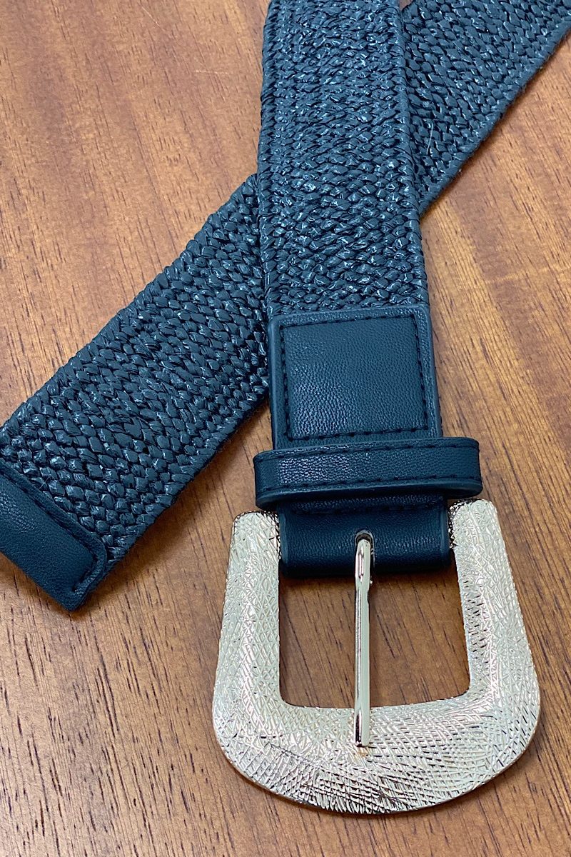 Cinturon Negro Rafia