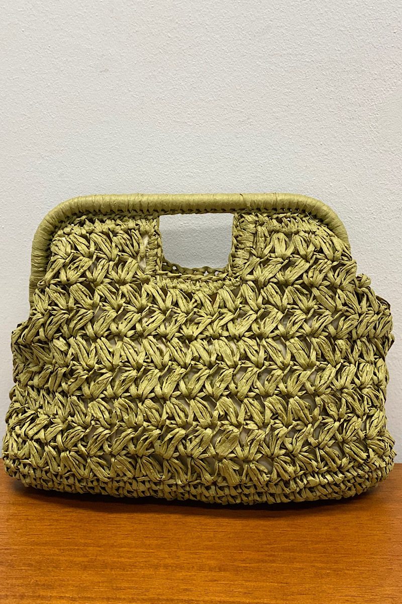 Bolso Verde Rafia