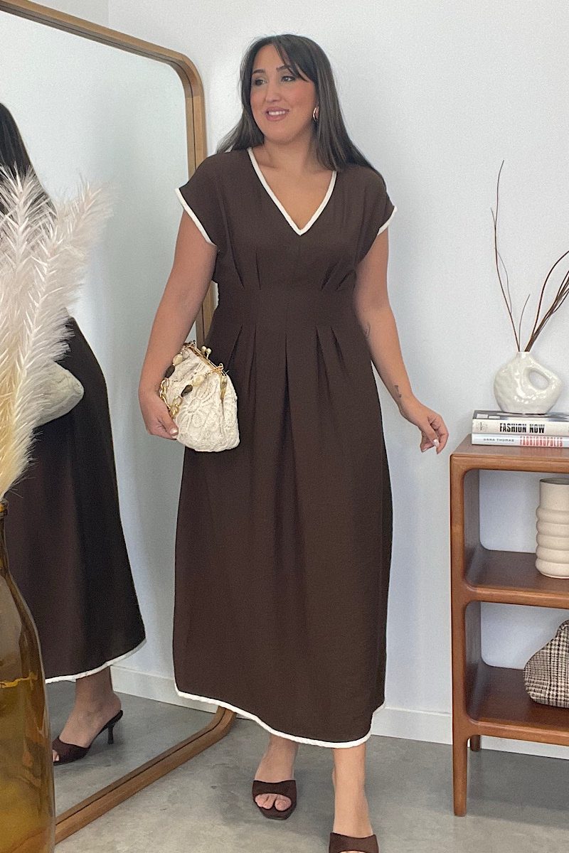 Vestido Marron Harper