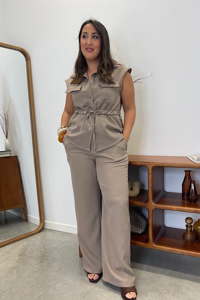 Conjunto Taupe Marina