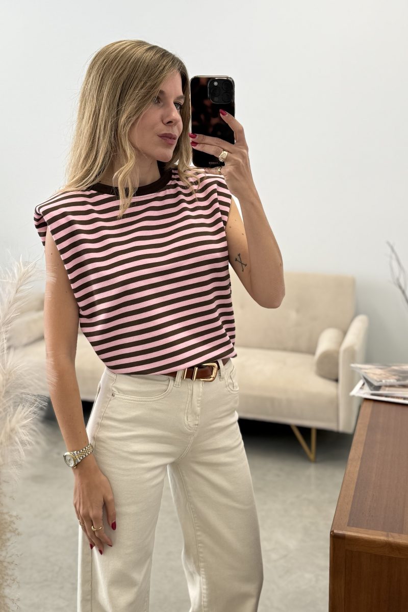 Camiseta Rosa Navy