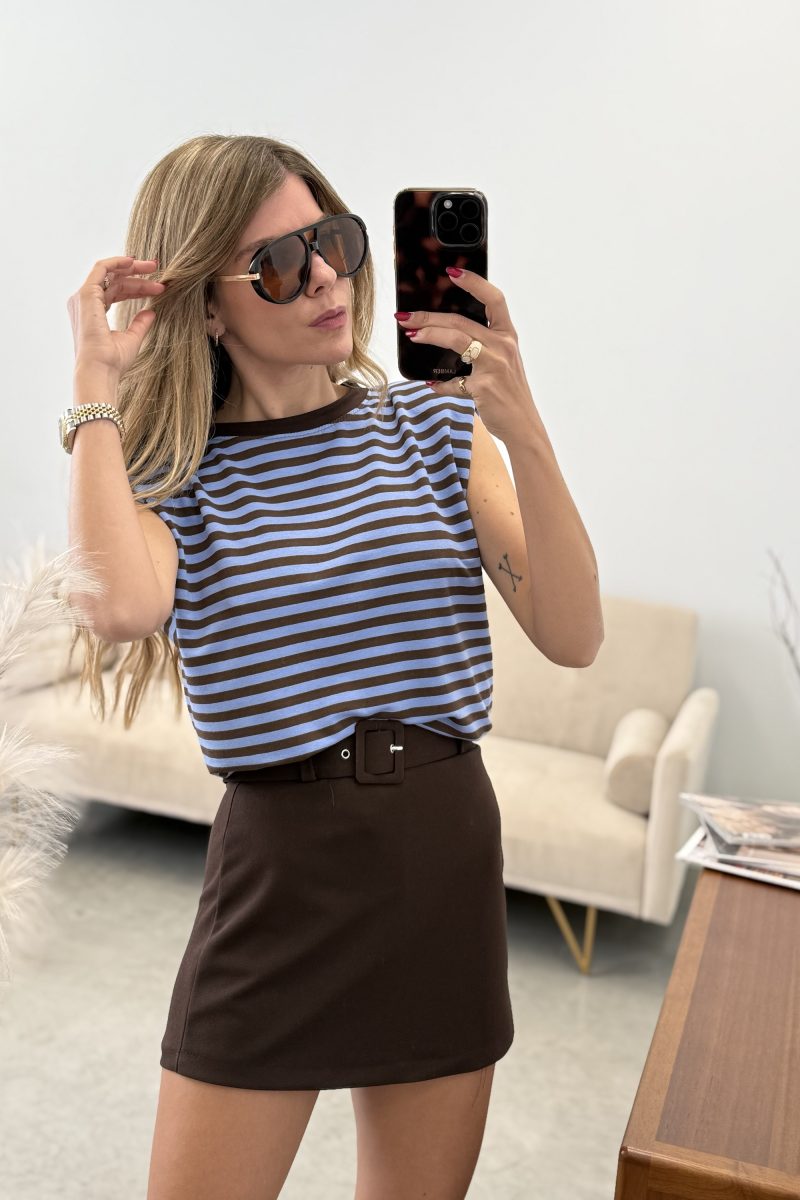 Camiseta Celeste Navy