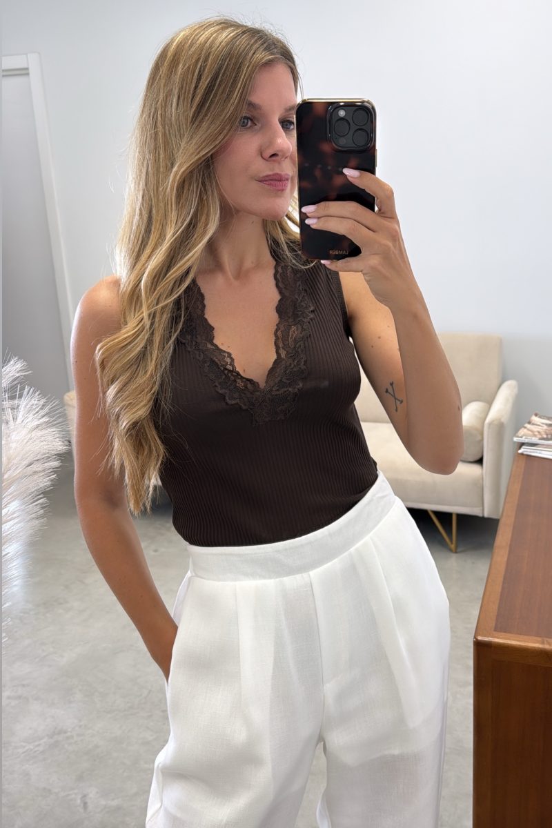 Camiseta Marron Lucia