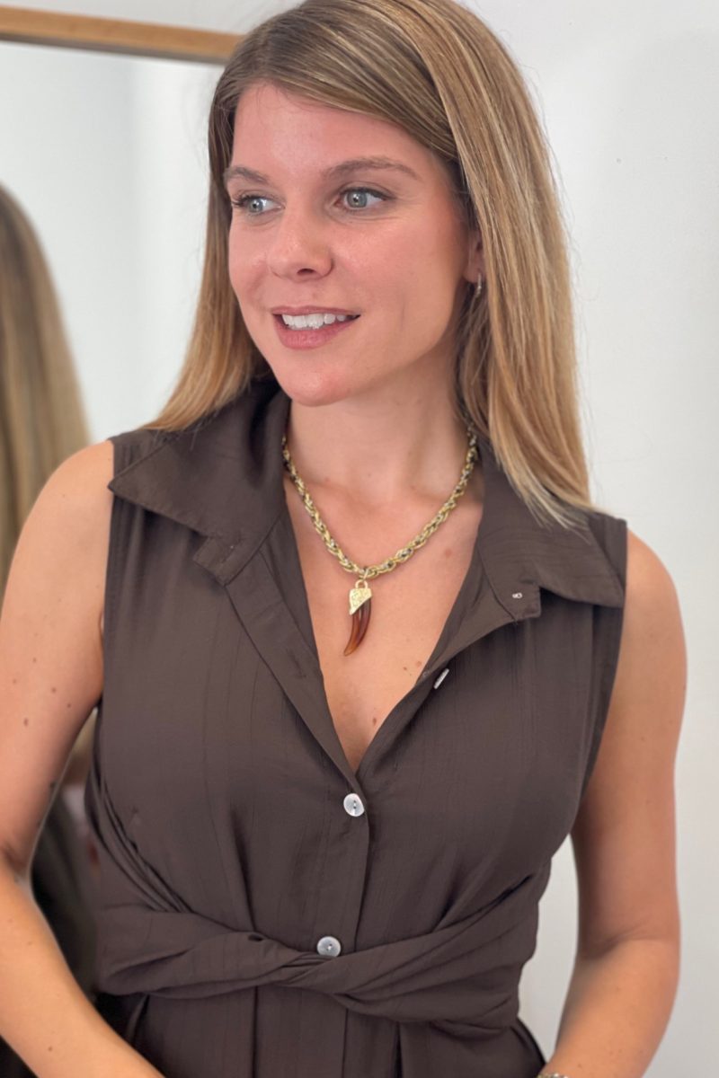 Collar Cuerno Nácar