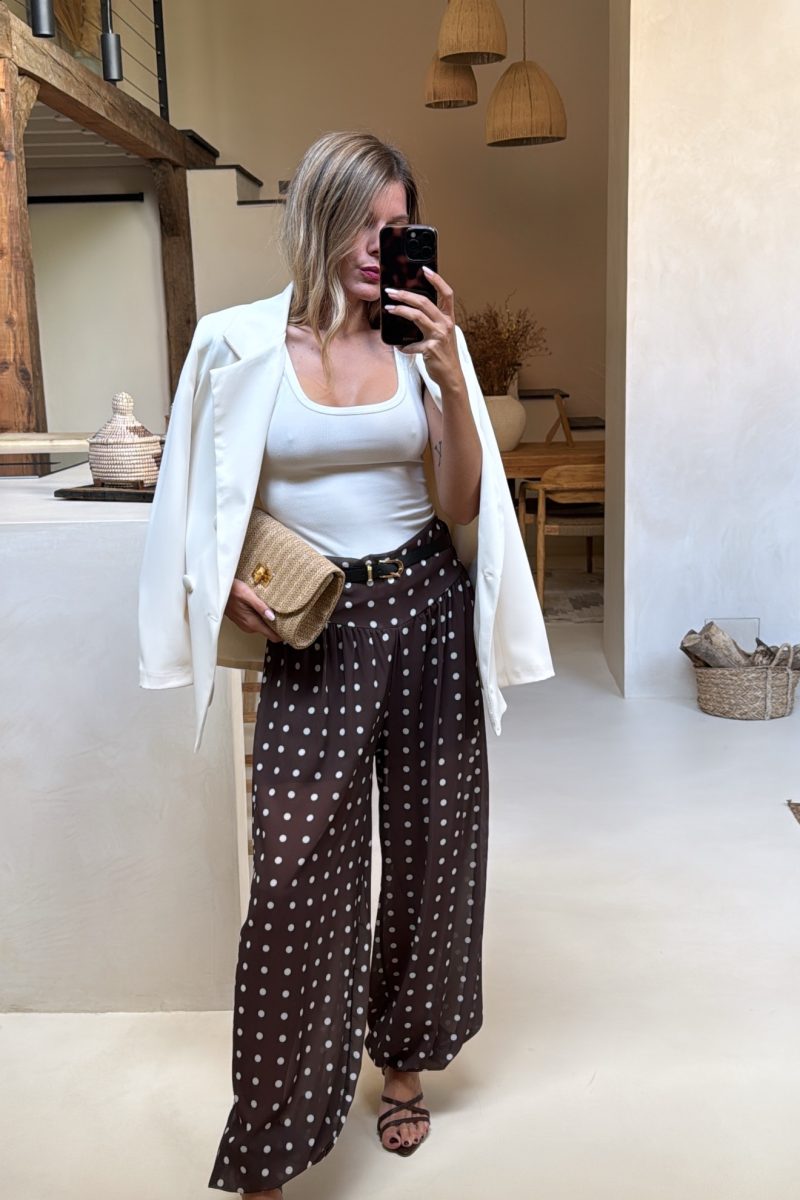 Pantalon Bombacho Marron