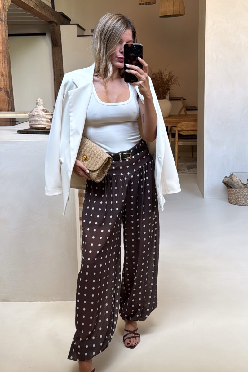 Pantalon Bombacho Marron