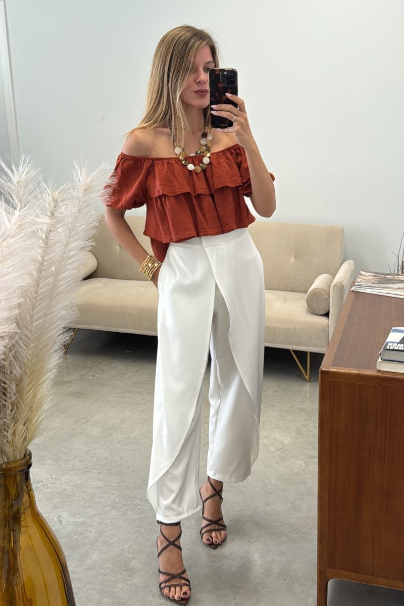 Blusa Teja Volantes