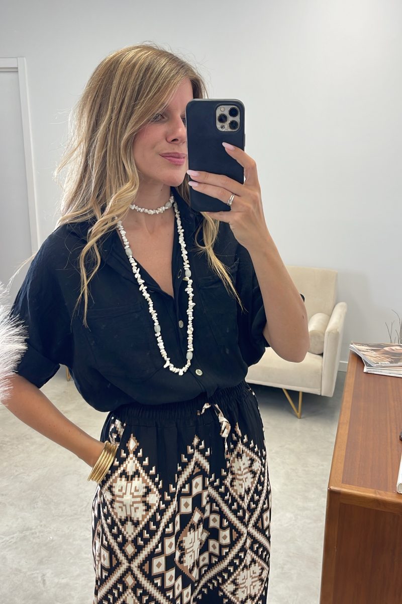 Pantalon Negro Azteca