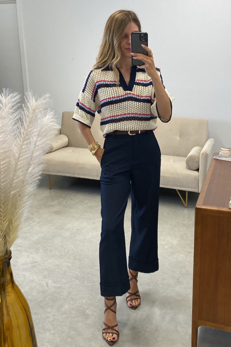 Polo Marino Crochet Dunia