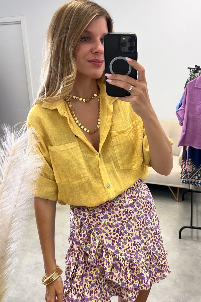 Camisa Mostaza Cotton