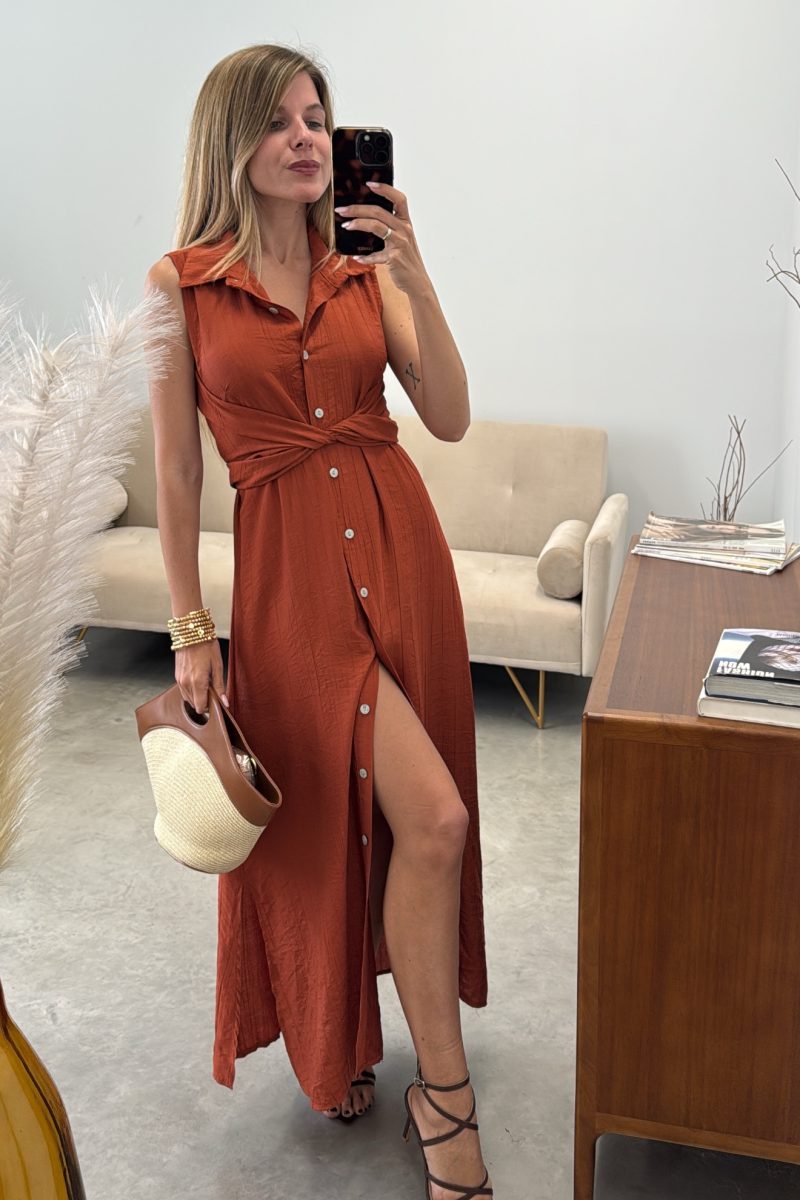 Vestido Teja Camisero