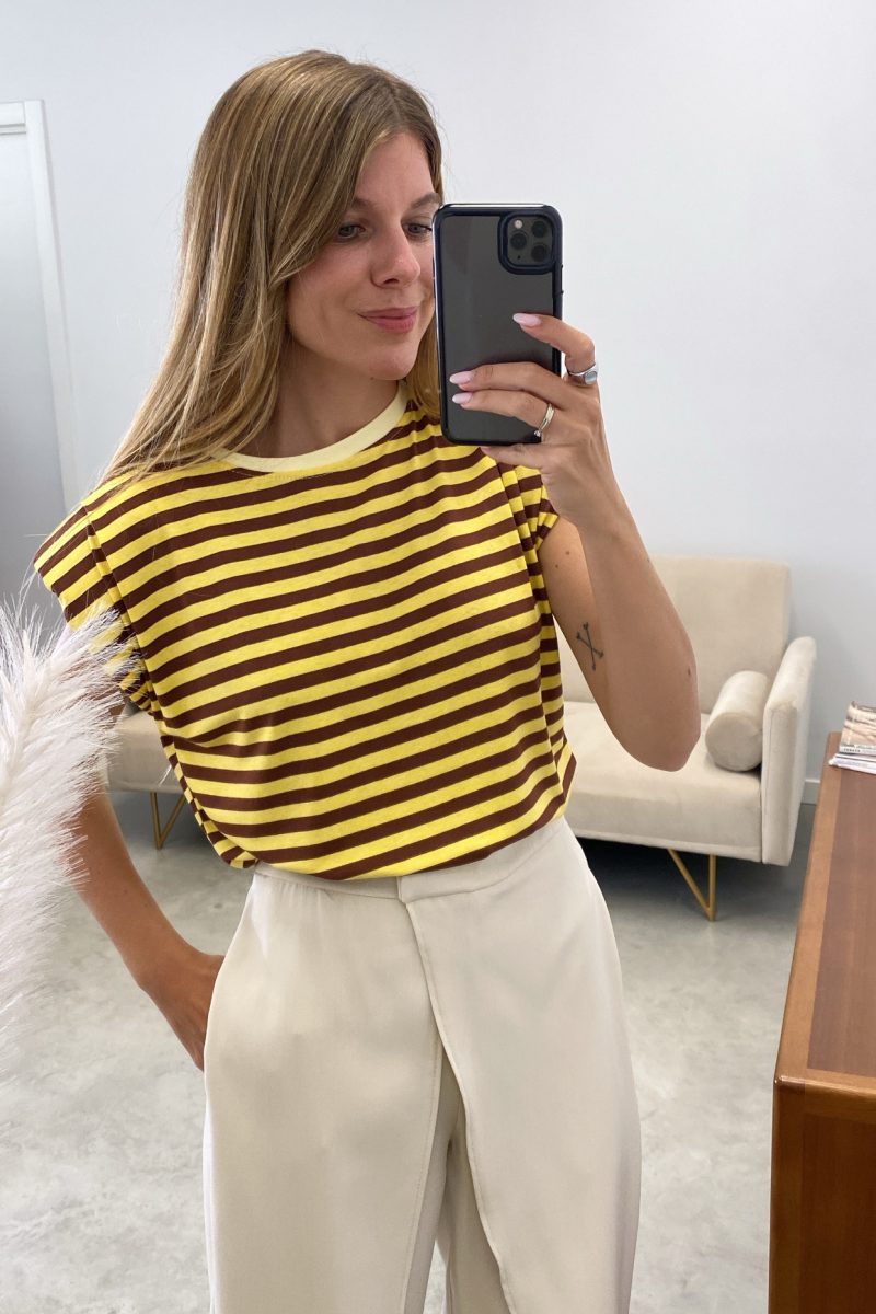 Camiseta Amarilla Navy