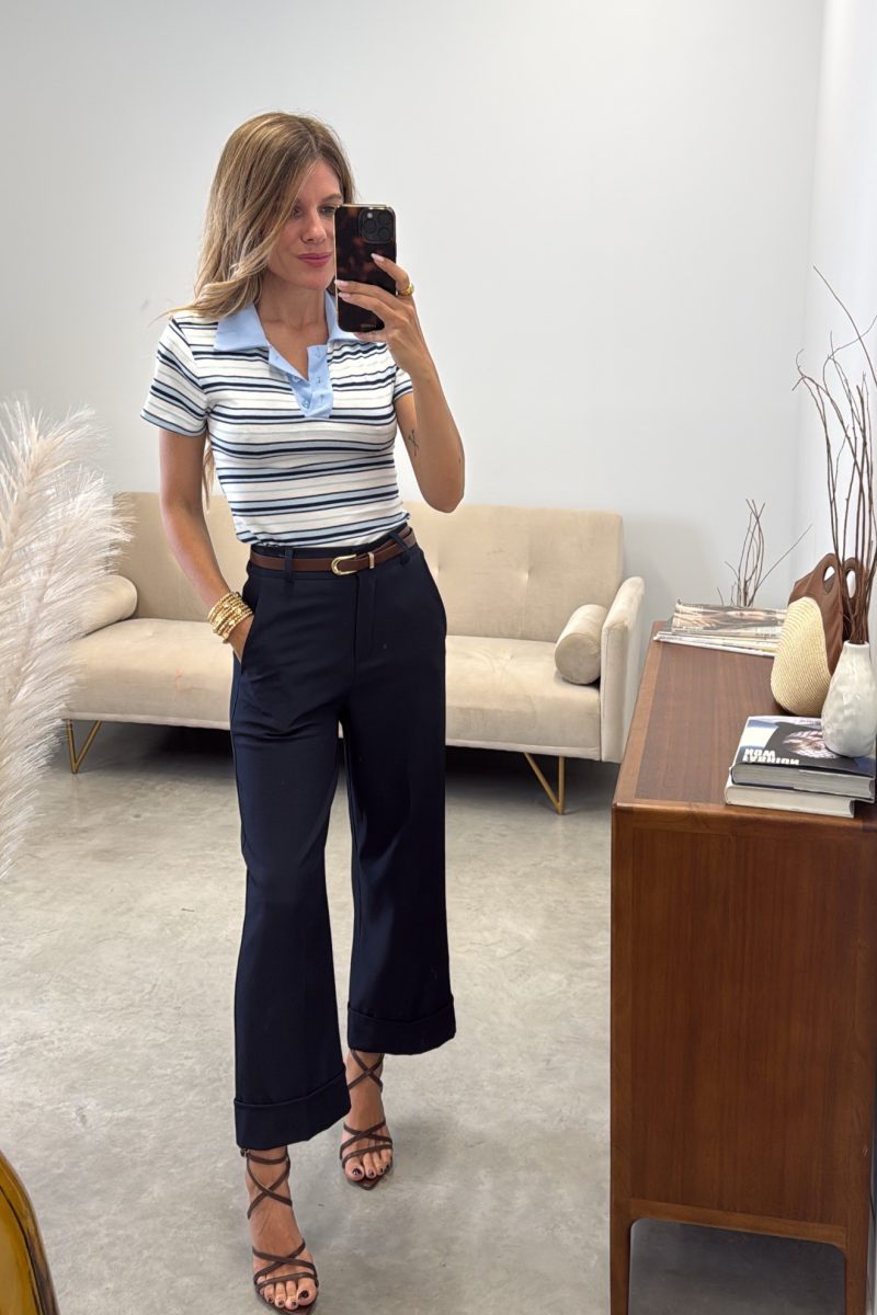 Camiseta Celeste Polo