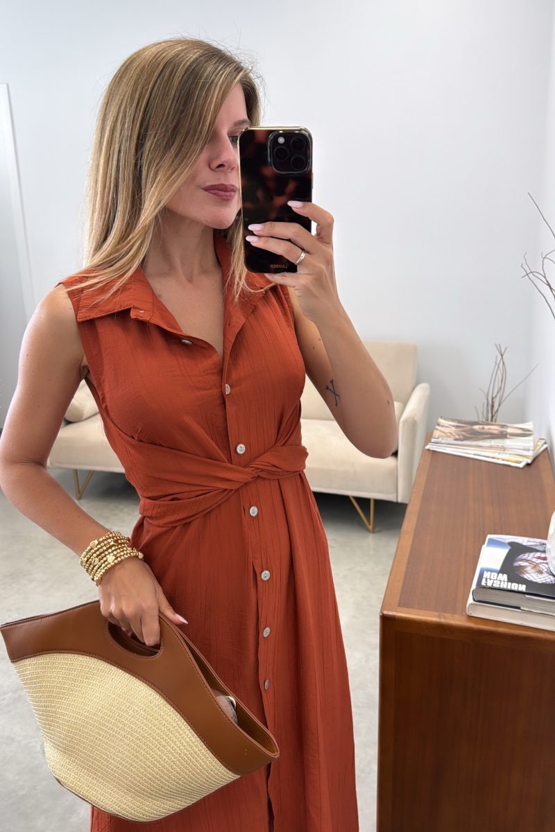 Vestido Teja Camisero