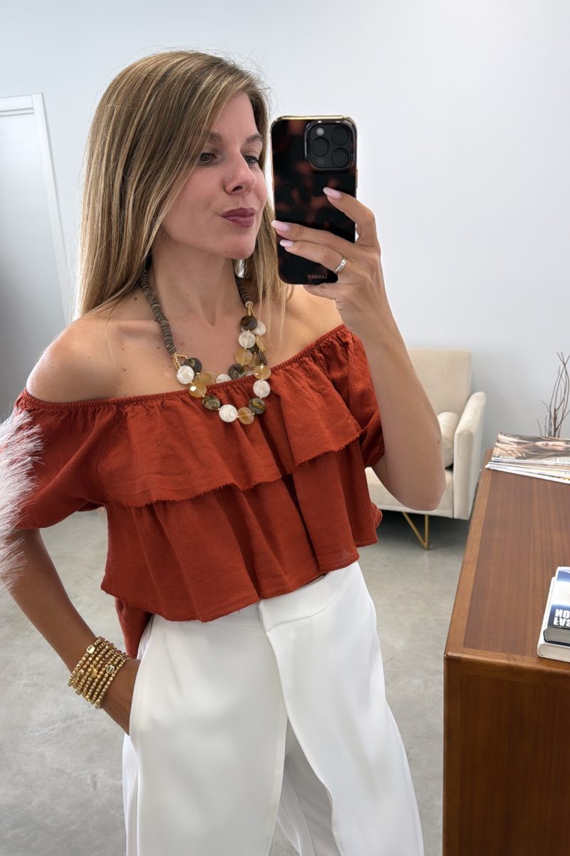Blusa Teja Volantes