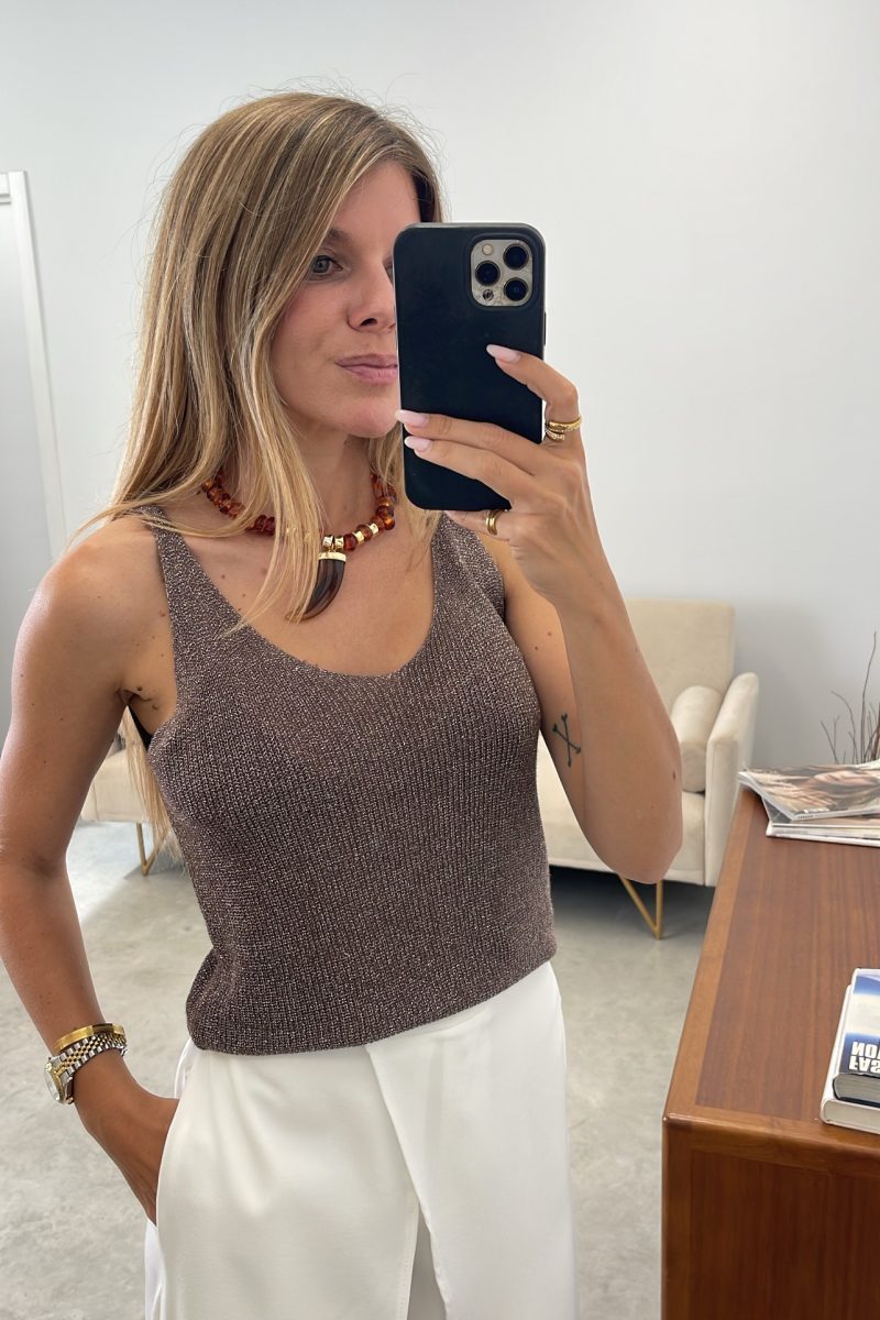 Top Marron Lux