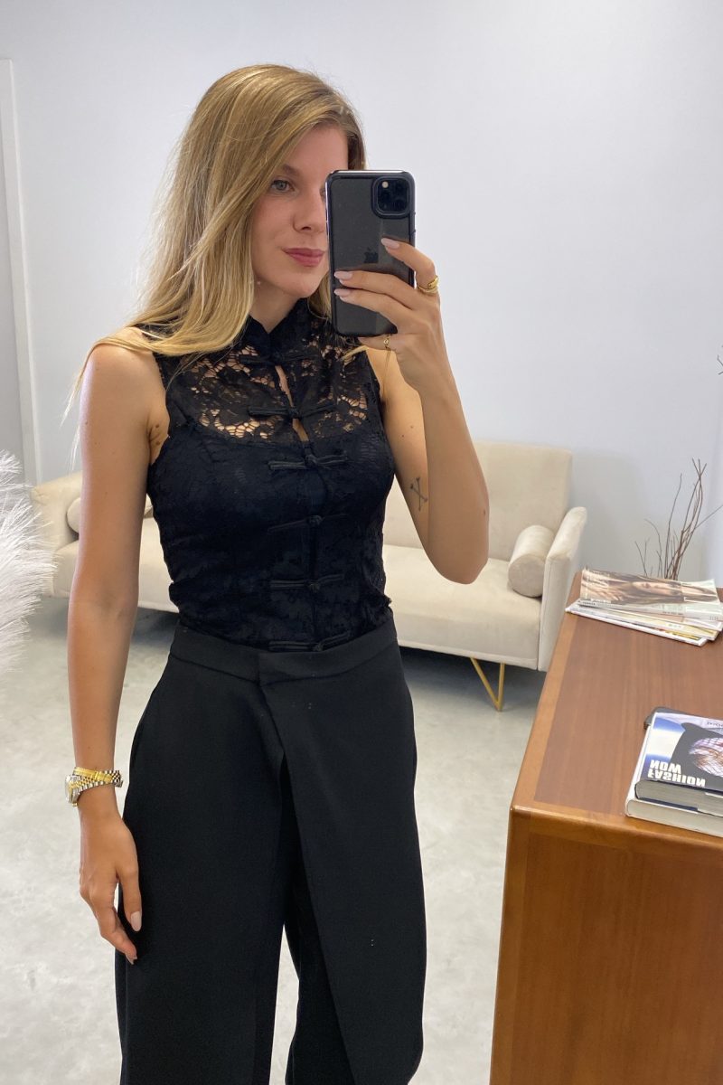 Chaleco Negro Sakura