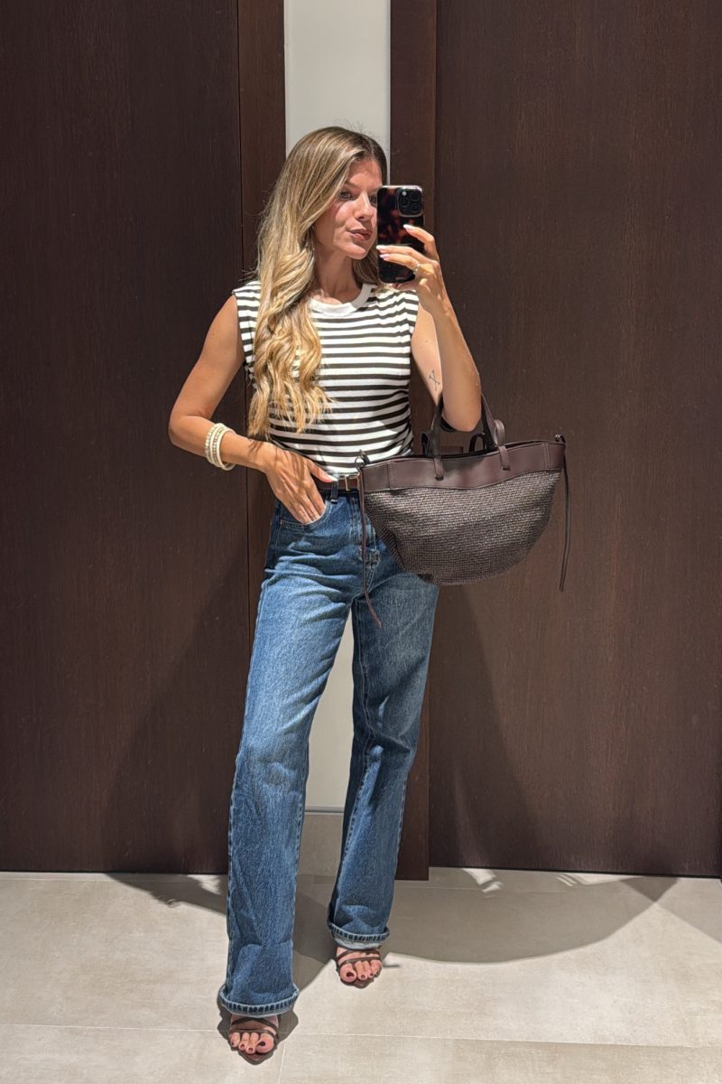 Camiseta Stripes Marron