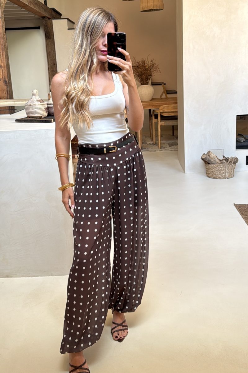 Pantalon Bombacho Marron