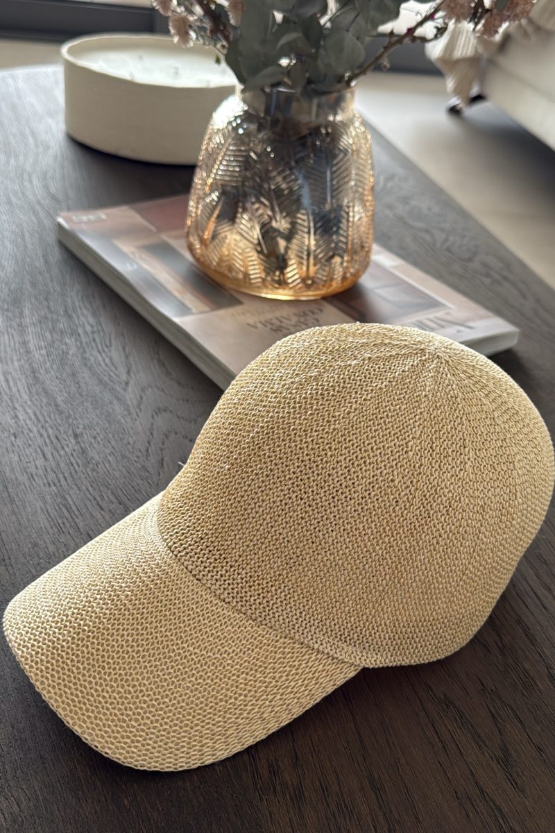 Gorra Beige Rafia