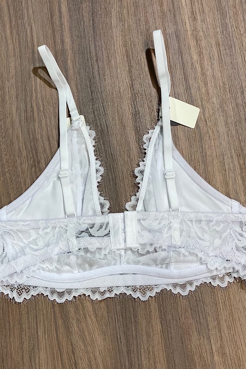 Sujetador Blanco Encaje