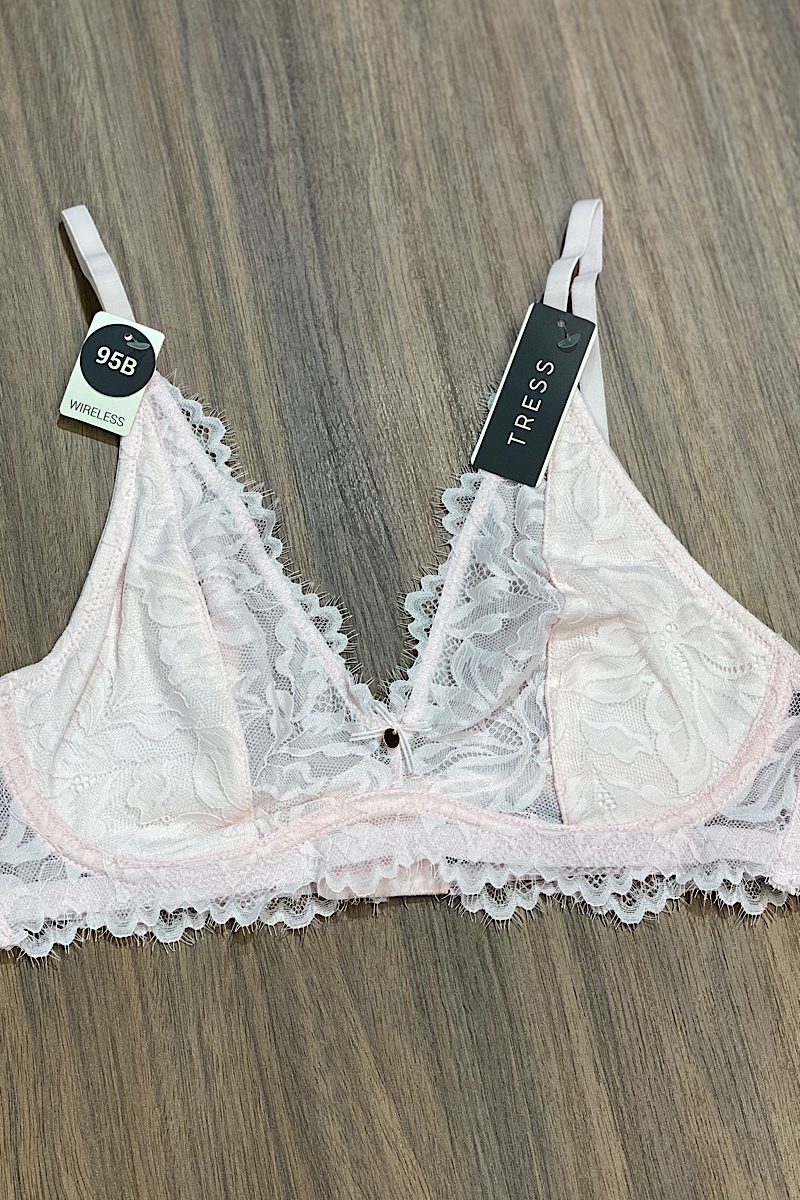 Sujetador Rosa Encaje