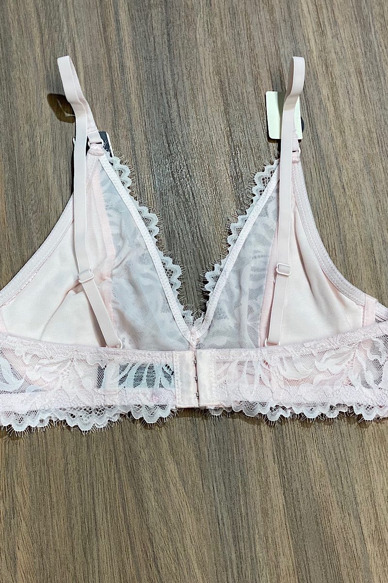 Sujetador Rosa Encaje