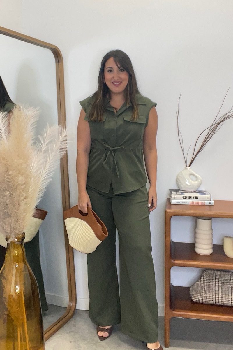 Conjunto Kaki Marina