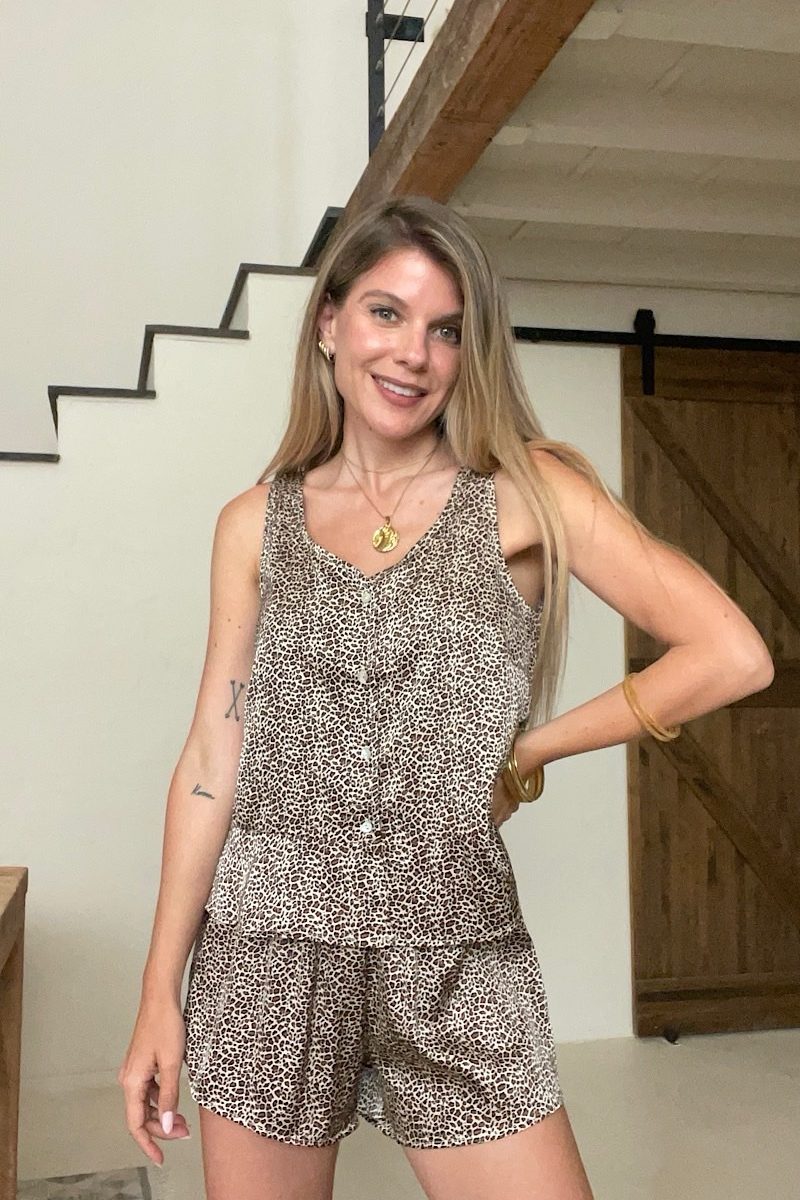 Pijama Brown Leopard