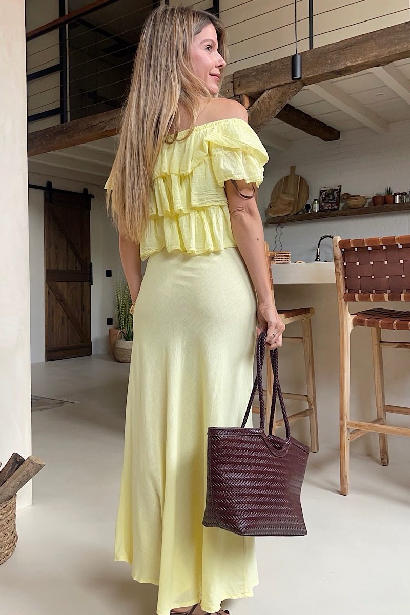 Falda Amarilla Linen