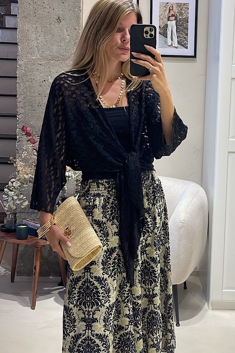 Kimono Negro Katia