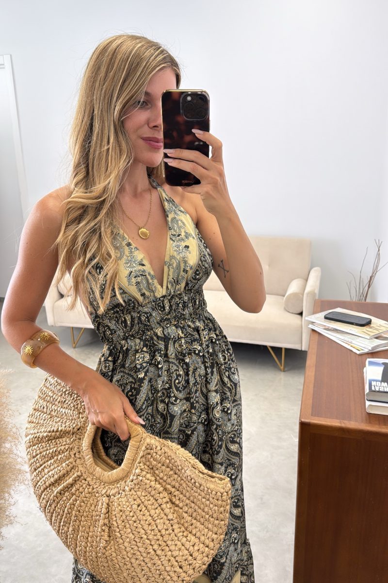 Vestido Negro Seda