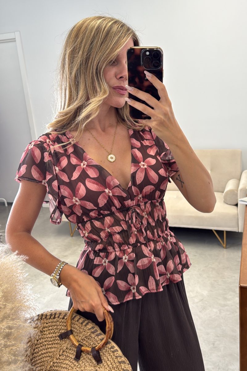 Blusa Marron Hawai