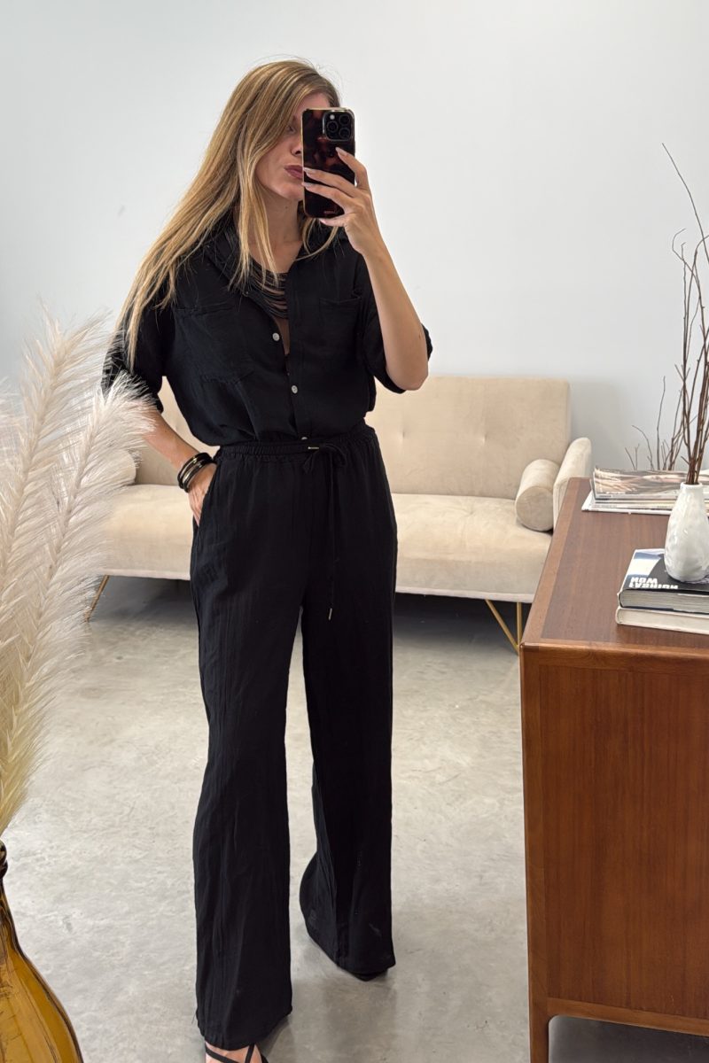 Pantalon Negro Cotton