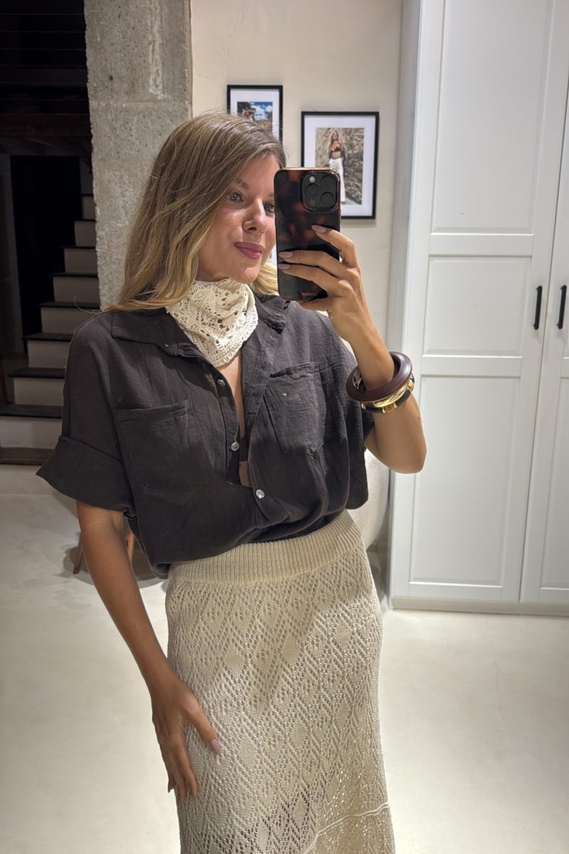 Camisa Marron Cotton