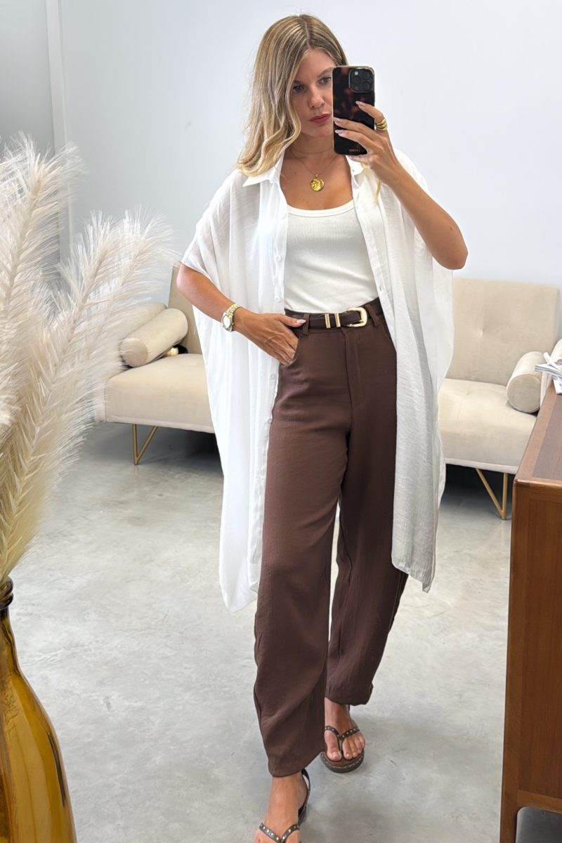 Camisa Blanca Midi