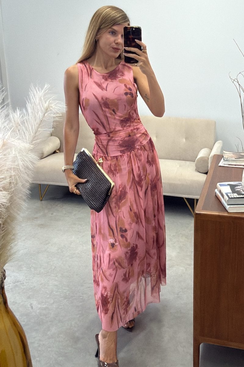 Vestido Rosa Flora