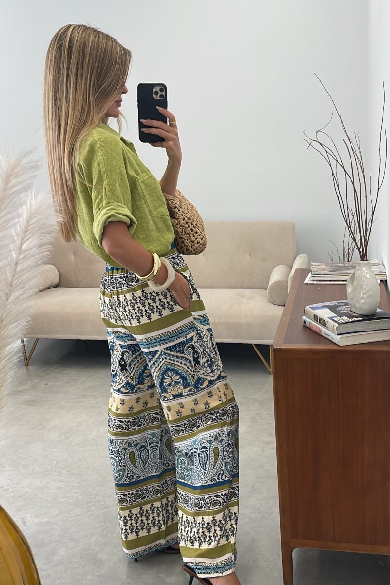 Pantalon Verde Cachemira