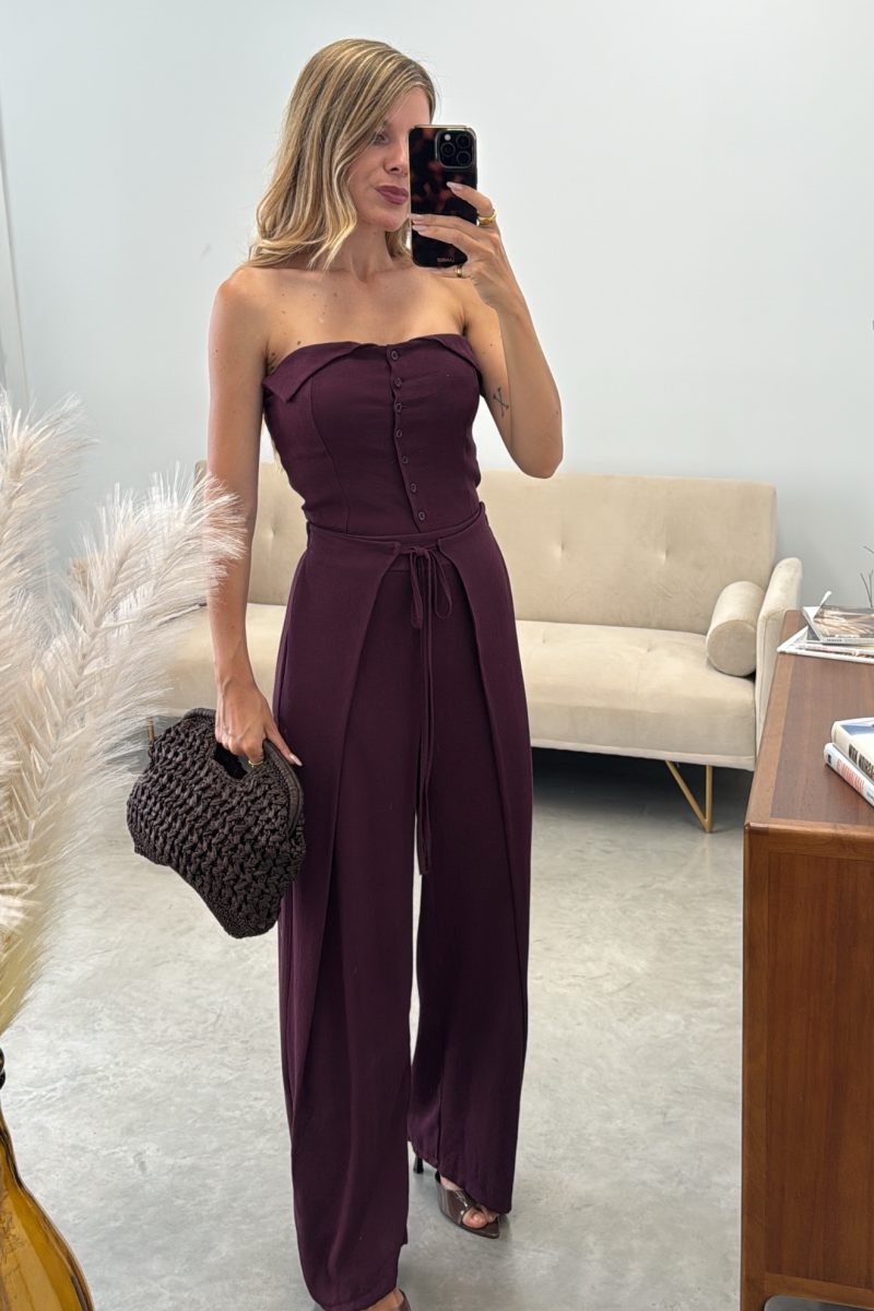 Conjunto Burgundy Sandra