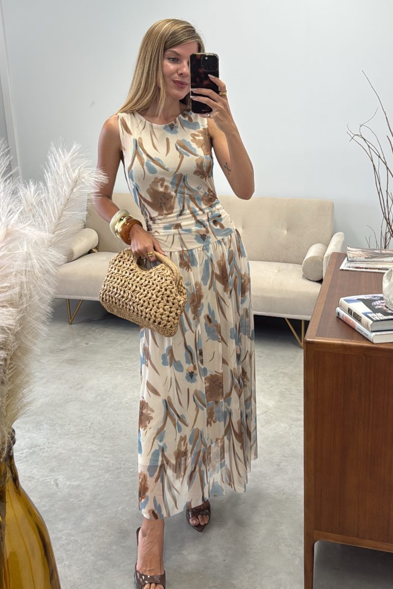 Vestido Beige Flora