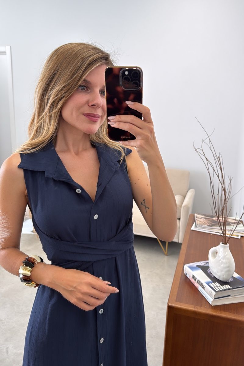 Vestido Marino Camisero