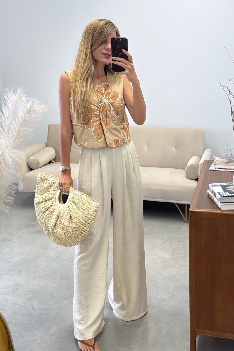 Pantalon Beige Fluido