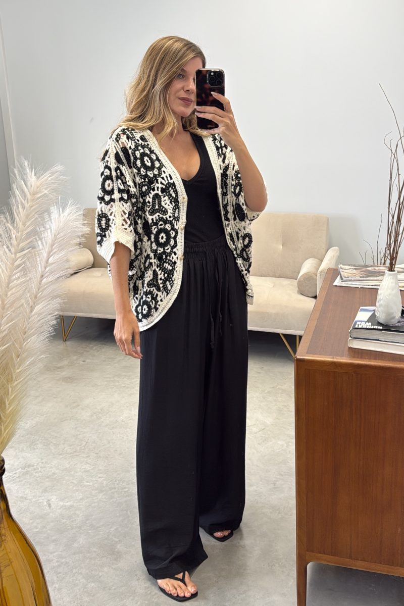 Chaqueta Black Crochet