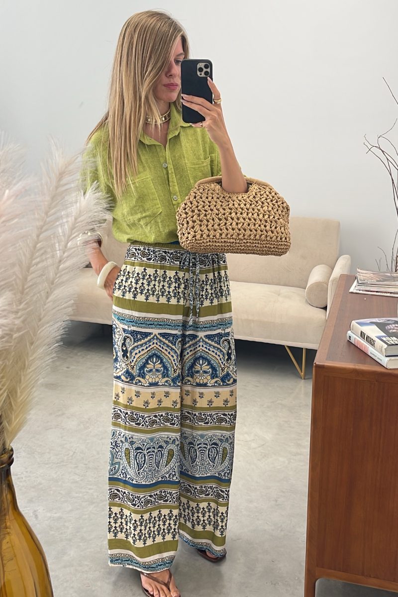 Pantalon Verde Cachemira