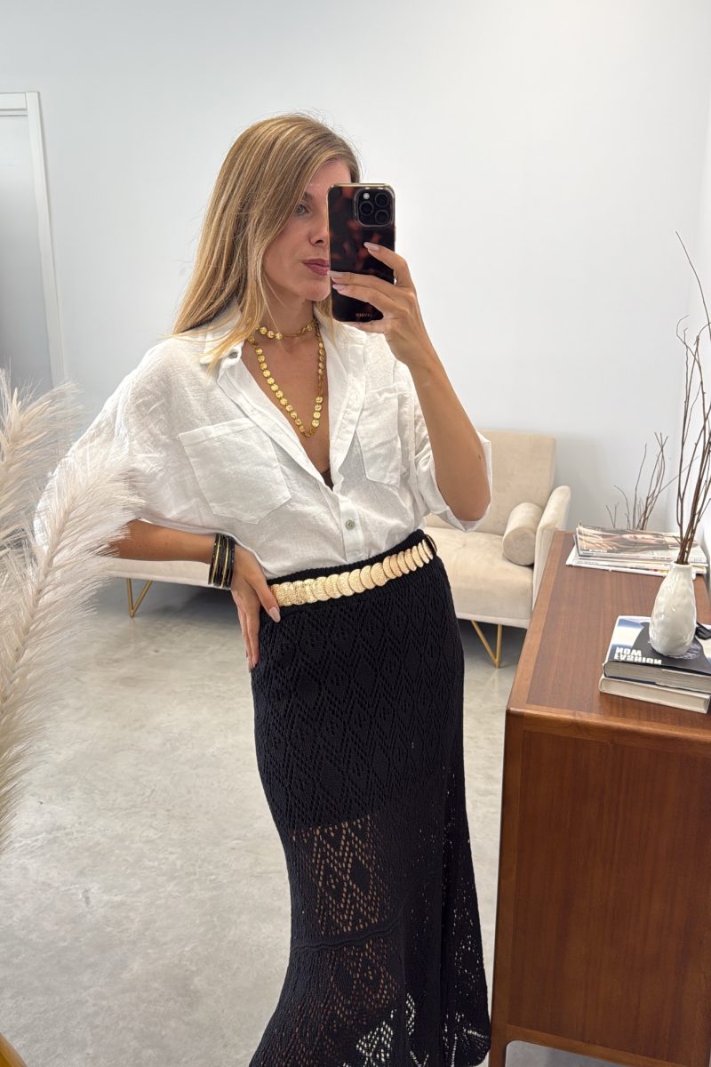Falda Negra Crochet