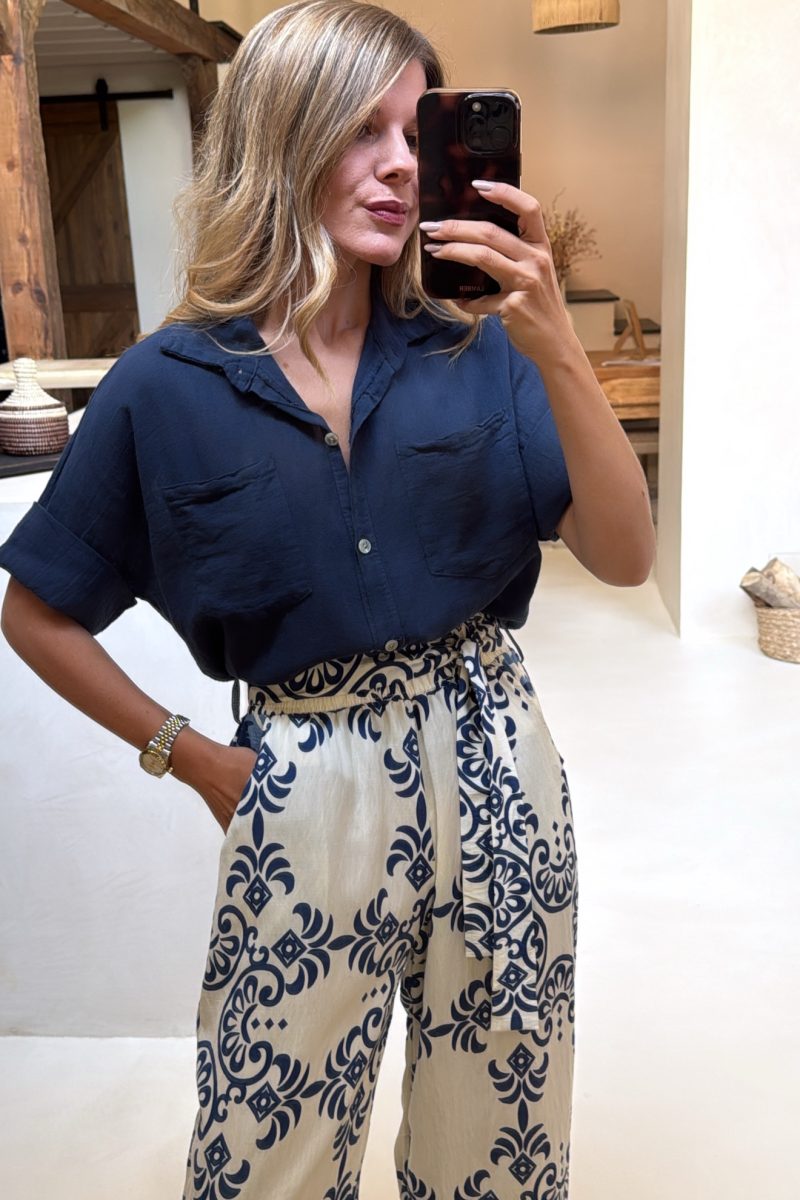 Camisa Marino Cotton