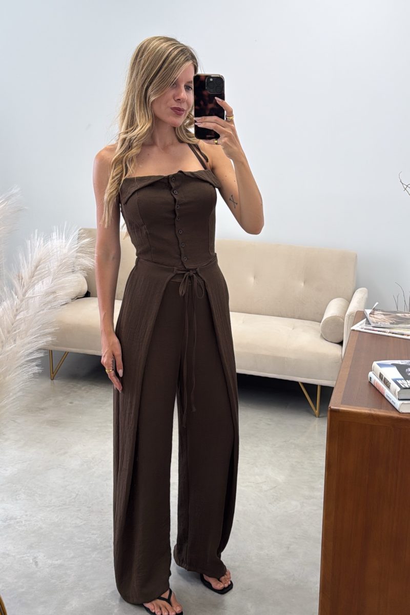 Conjunto Marron Sandra