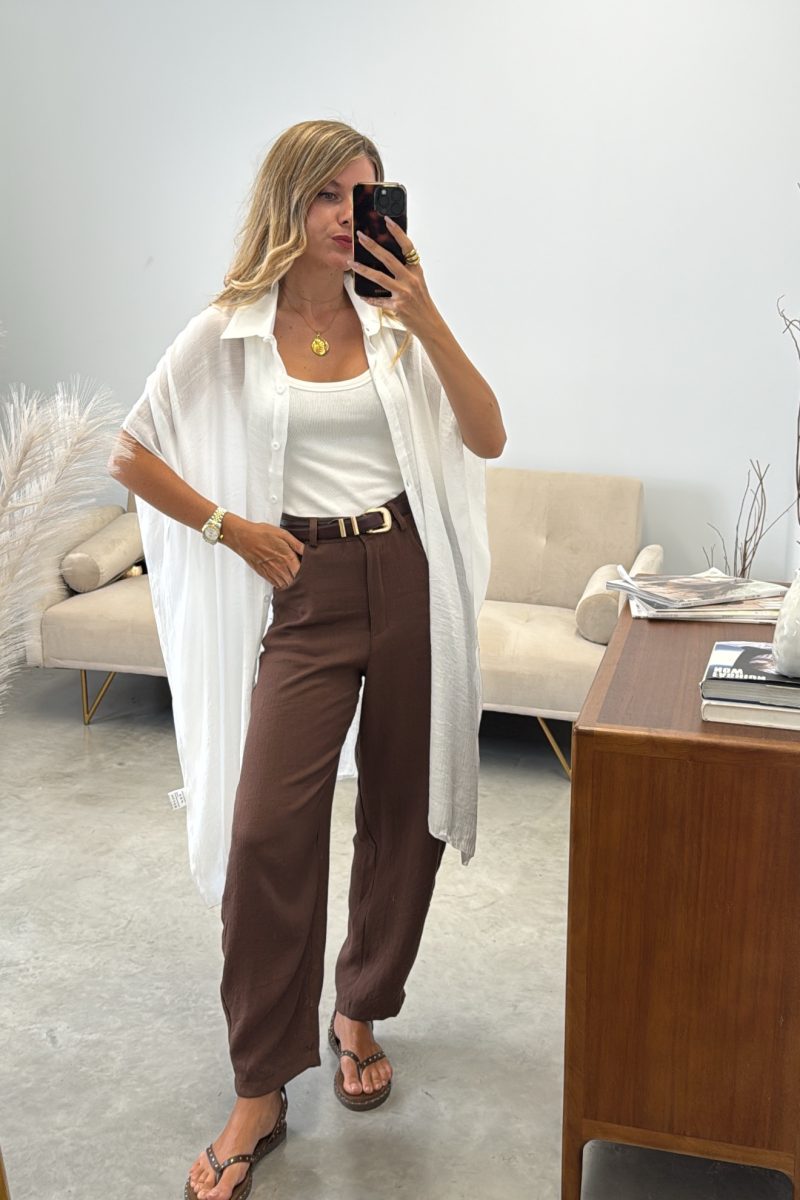 Camisa Blanca Midi