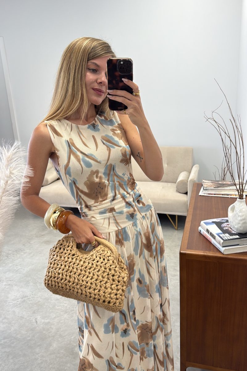 Vestido Beige Flora